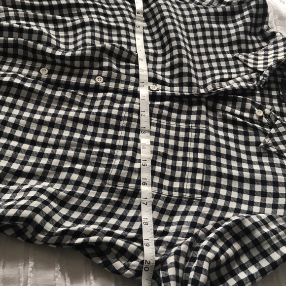 Topshop Petite Gingham Button Up Blouse NWOT - Picture 6 of 7